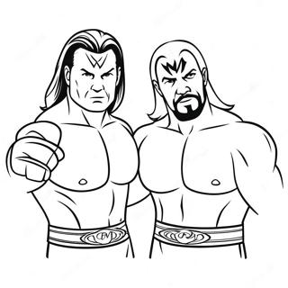 متحرک Wwe ٹیگ ٹیم رنگ بھرنے والا صفحہ رنگ بھرنے والے صفحات