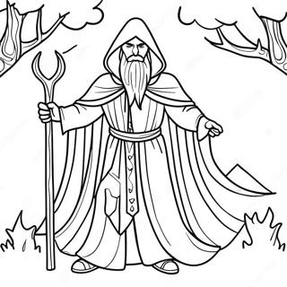 جادوگر Coloring Pages