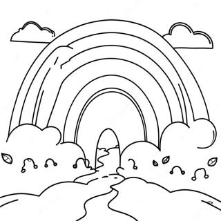 قوس قزح رنگ بھرنے والے صفحات