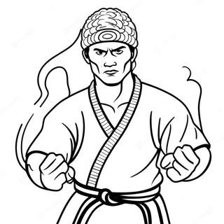 Cobra Kai کراٹے ٹورنامنٹ رنگ بھرنے والا صفحہ رنگ بھرنے والے صفحات